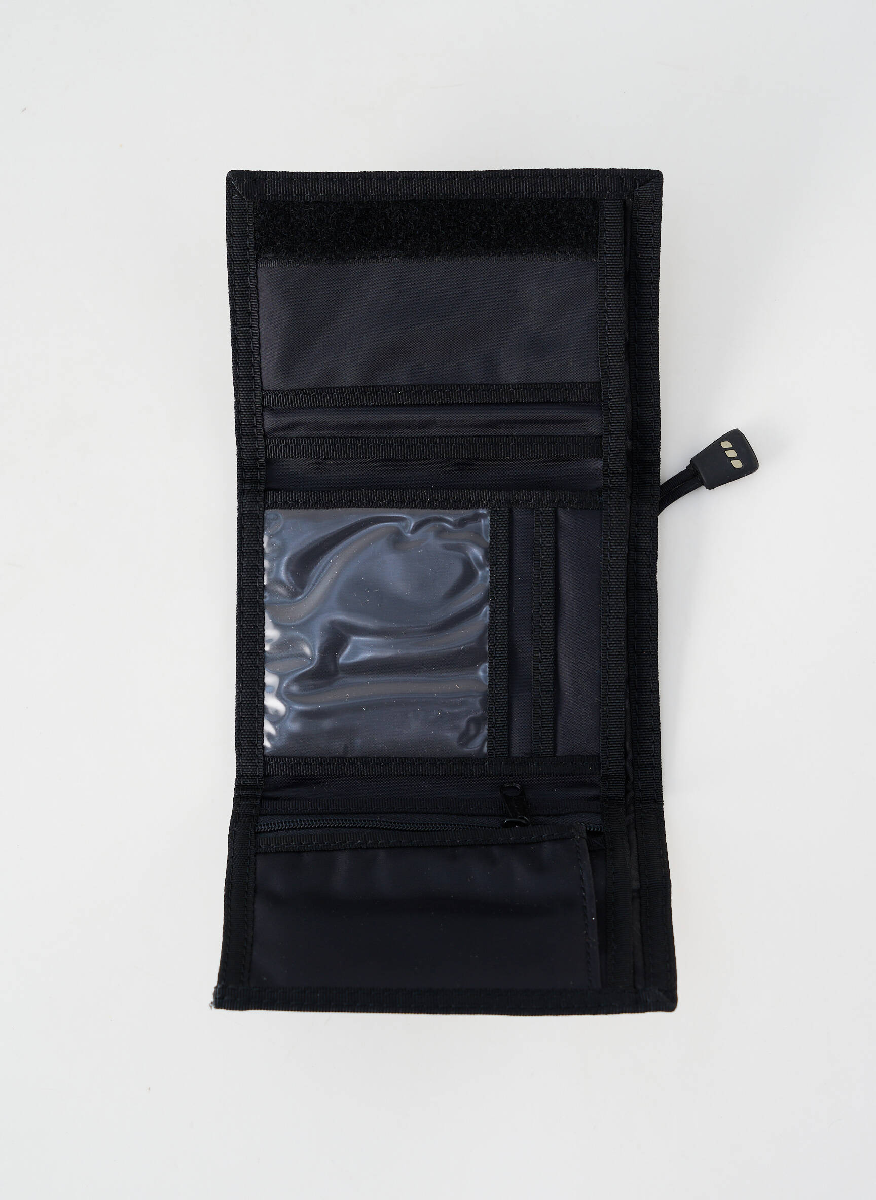 Portofel efect material satinat negru DDP femeie