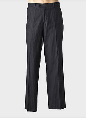 Pantalon drept talie cu cleme mărime normală negru PRE END bărbat