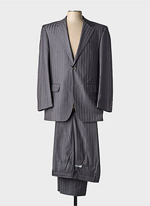 Costume de oraș finisaj interior căptușeală satinată gri PRE END bărbat