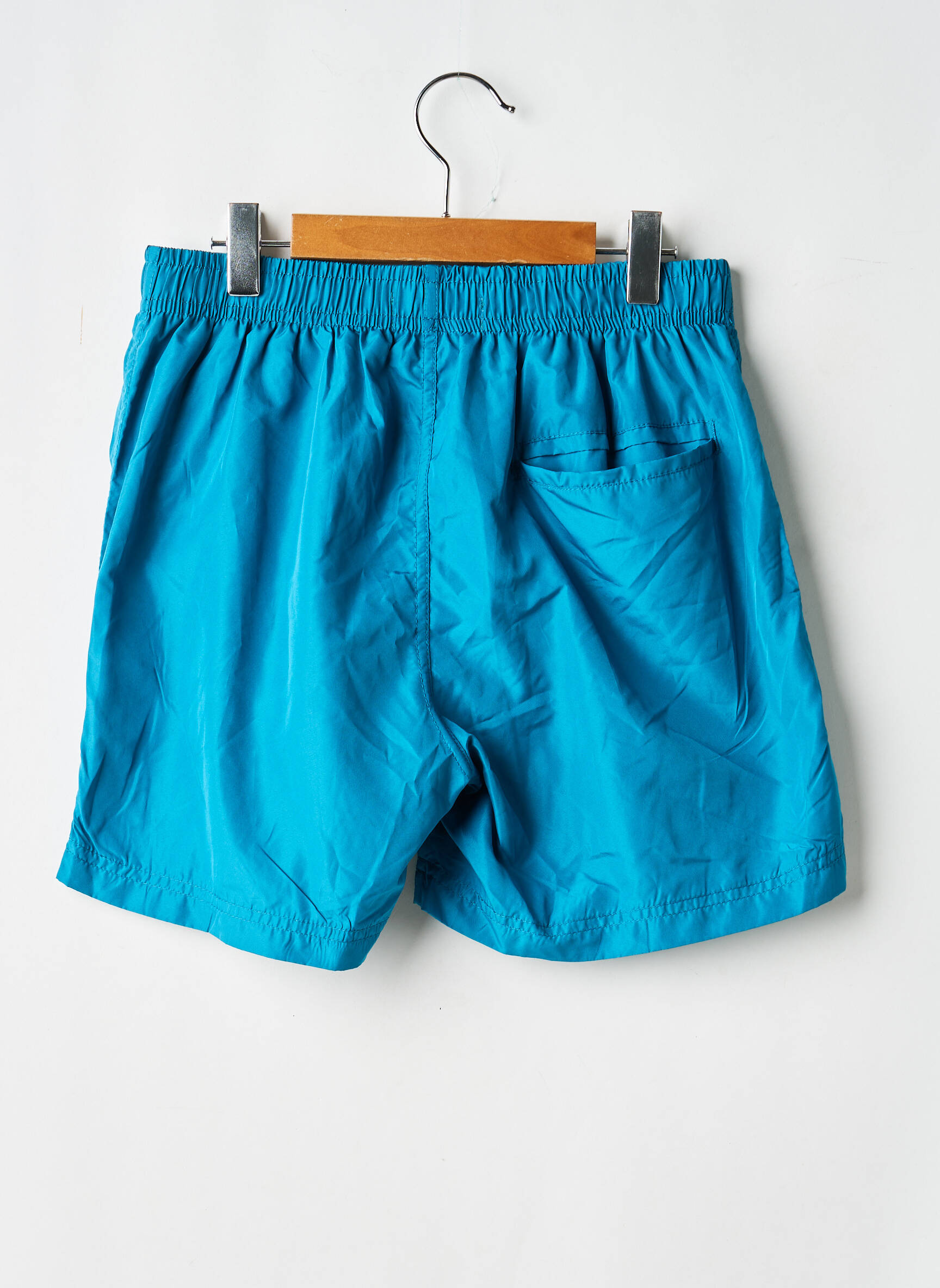 Șort de baie efect material satinat albastru LAGON BLEU băiat