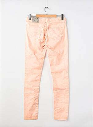 Pantalon slim țesătură poplin mărime reglabilă portocaliu PEPE JEANS fată