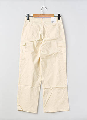 Pantalon cargo țesătură poplin mărime reglabilă bej NAME IT fată