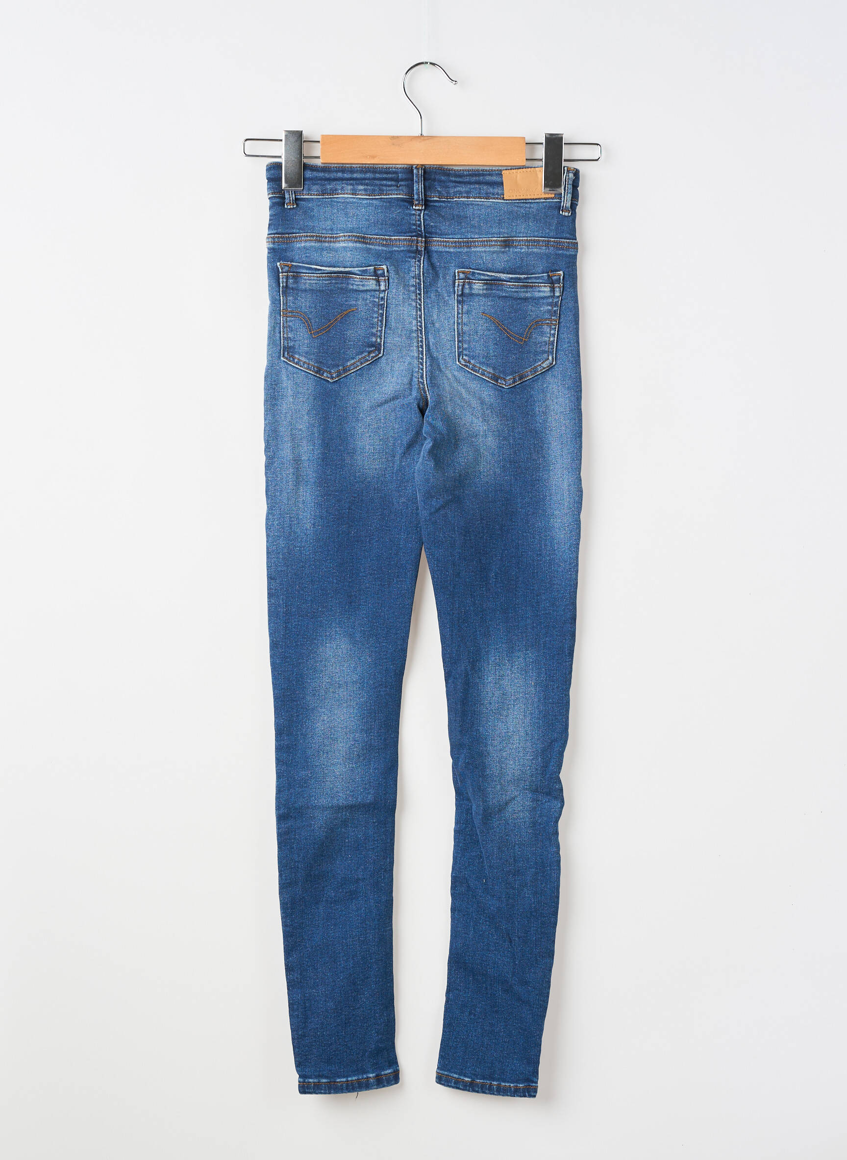 Blugi skinny elasticitate mărime reglabilă albastru KIDS ONLY fată