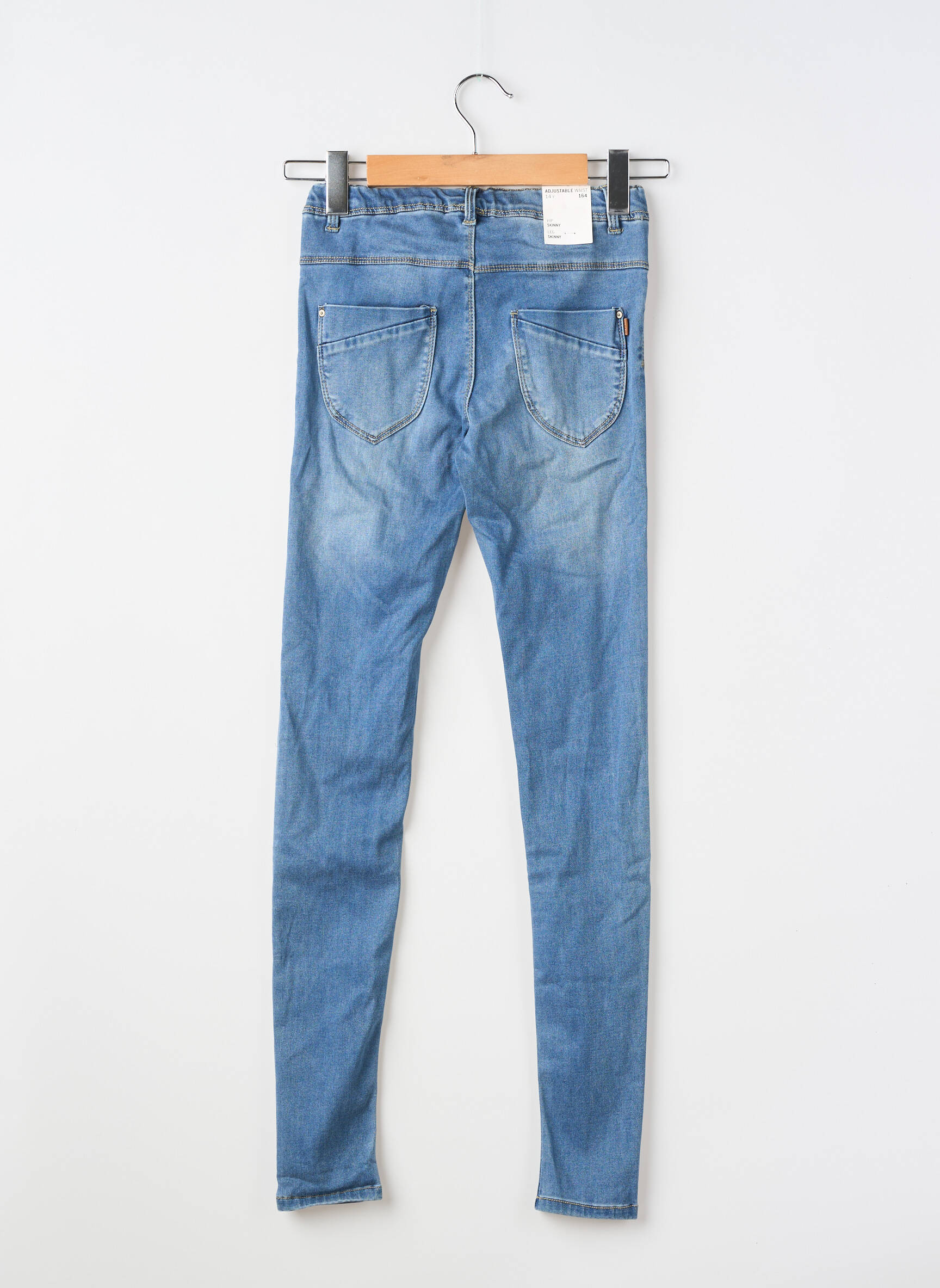 Jegging țesătură denim mărime reglabilă albastru NAME IT fată