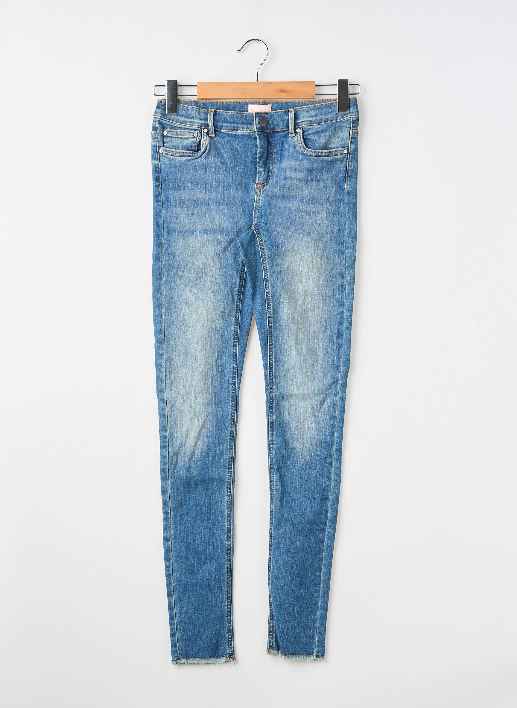 Blugi skinny elasticitate mărime reglabilă albastru KIDS ONLY fată