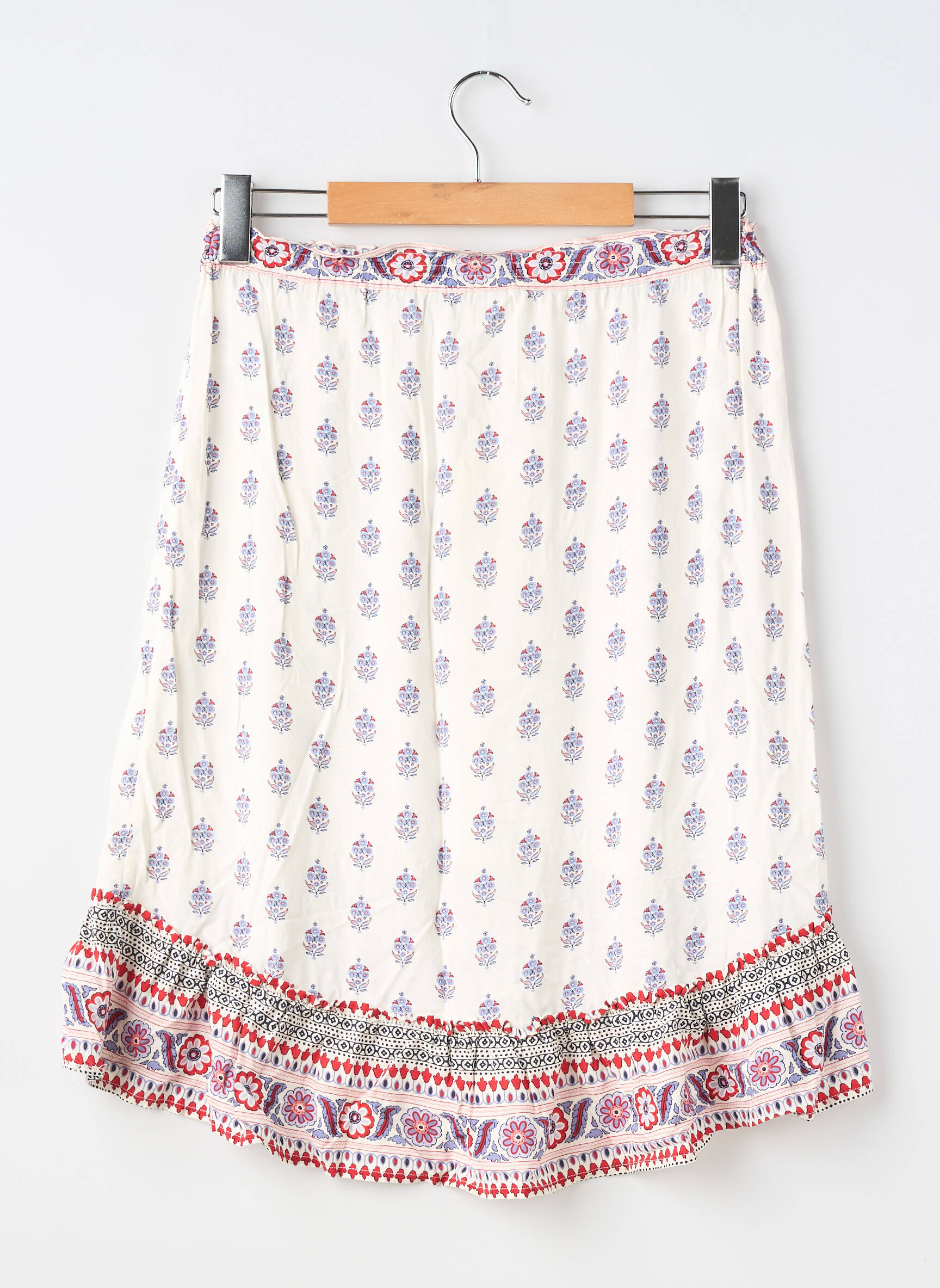 Fustă midi imprimeu floral bej PEPE JEANS fată
