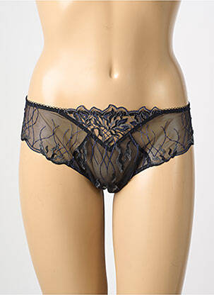 Tanga efect material satinat negru LISE CHARMEL femeie