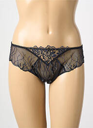 Tanga efect material satinat negru LISE CHARMEL femeie