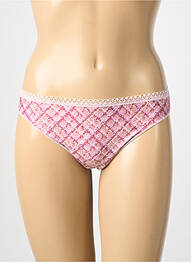 Tanga efect material satinat roz ANTIGEL femeie