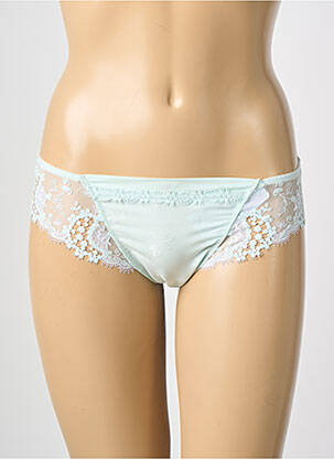 Chilot efect material satinat verde SIMONE PERELE femeie