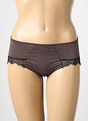 Shorty efect material satinat maro ANTIGEL femeie