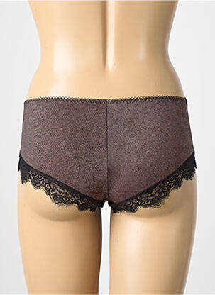 Shorty efect material satinat maro ANTIGEL femeie
