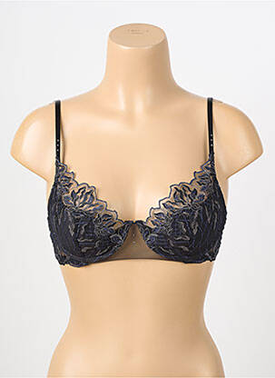 Sutien efect material satinat top sutien modelat negru LISE CHARMEL femeie