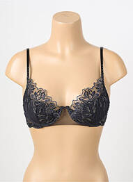 Sutien efect material satinat top sutien modelat negru LISE CHARMEL femeie