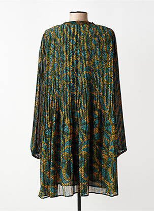 Rochie midi croială fluidă mâneci lungi verde RUE MAZARINE femeie