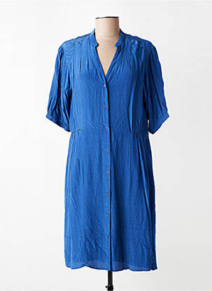 Rochie midi mâneci scurte mâneci scurte albastru RUE MAZARINE femeie
