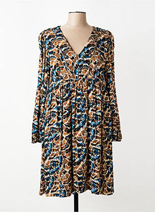 Rochie midi imprimeu fantezie mâneci lungi negru LOLA ESPELETA femeie
