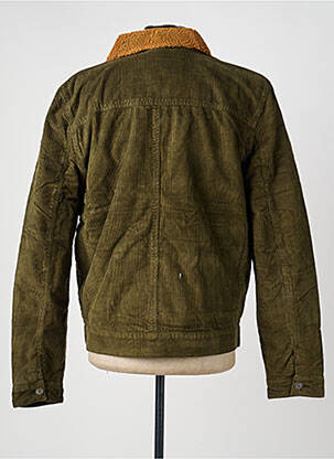 Jachete casual finisaj interior blană sintetică verde IRON AND RESIN bărbat