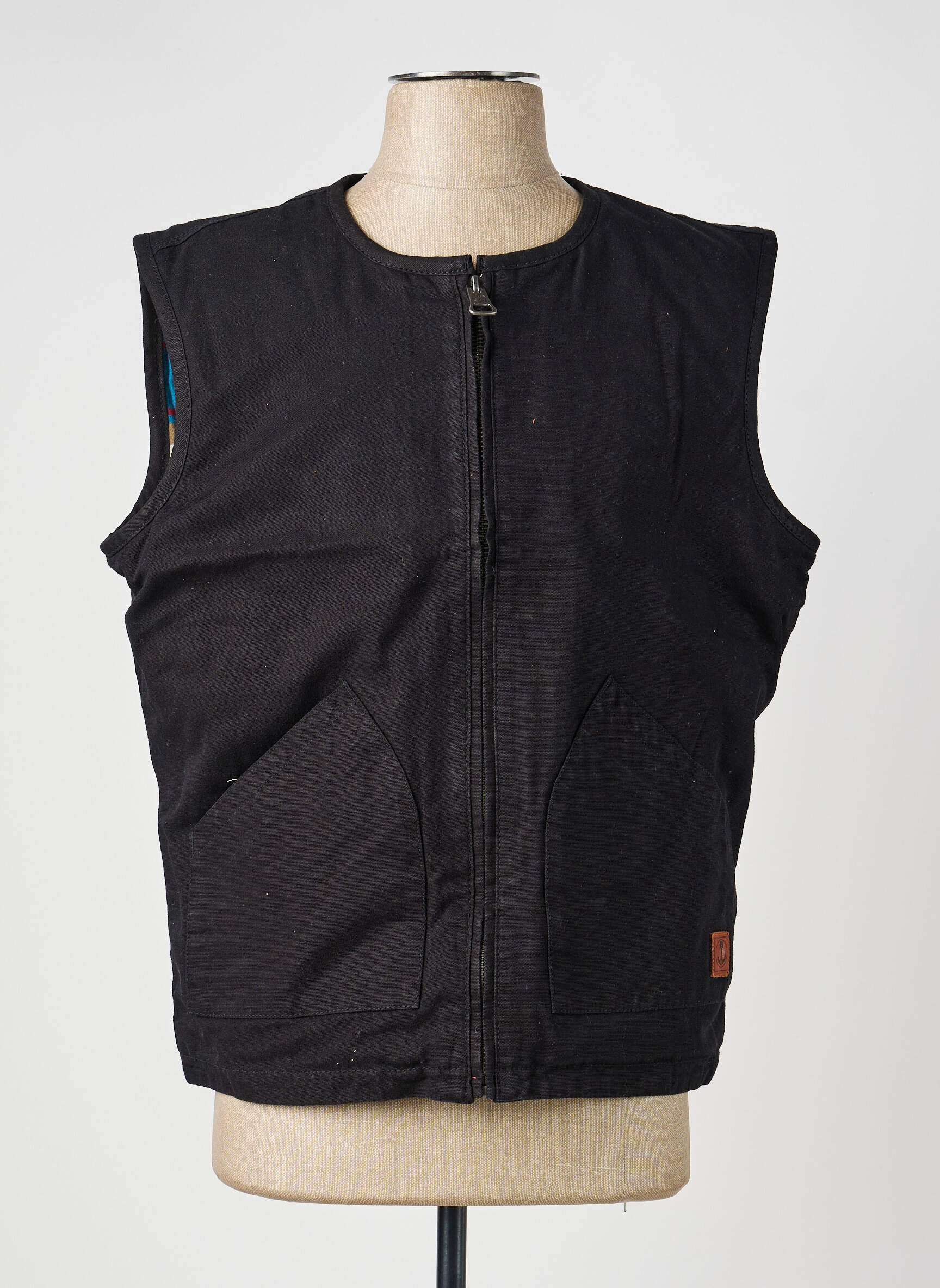 Vestă fără mâneci buzunare negru IRON AND RESIN bărbat