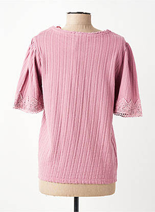 Tricou elasticitate mâneci scurte roz JULIE GUERLANDE femeie