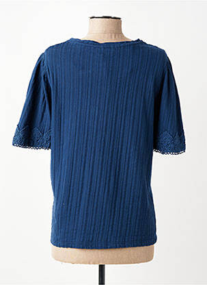 Tricou elasticitate mâneci scurte albastru JULIE GUERLANDE femeie