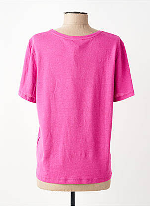 Tricou elasticitate mâneci scurte roz JULIE GUERLANDE femeie