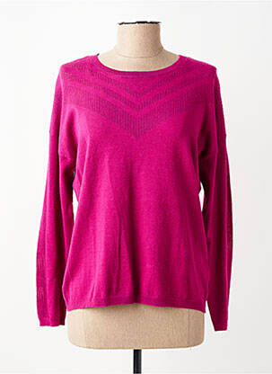 Pulover elasticitate mâneci lungi violet JULIE GUERLANDE femeie