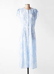 Rochie lungă mâneci scurte mâneci scurte albastru C'EST BEAU LA VIE femeie