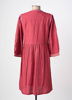 Rochie scurtă mâneci 3/4 mâneci 3/4 roșu JULIE GUERLANDE femeie