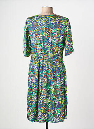 Rochie scurtă mâneci scurte mâneci scurte verde JULIE GUERLANDE femeie