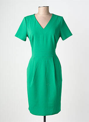 Rochie scurtă mâneci scurte mâneci scurte verde JULIE GUERLANDE femeie