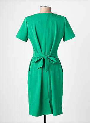 Rochie scurtă mâneci scurte mâneci scurte verde JULIE GUERLANDE femeie