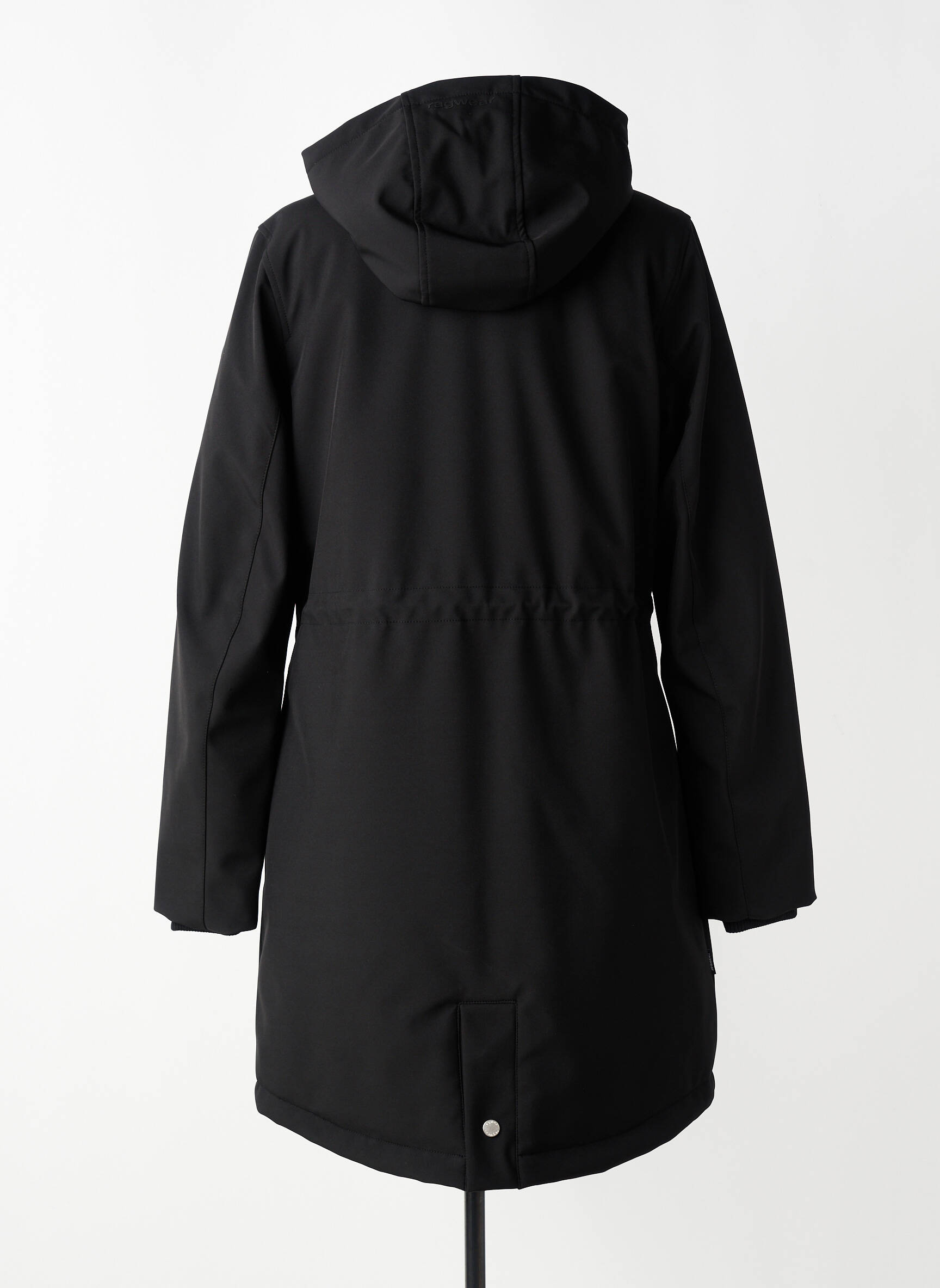 Geacă matlasată buzunare cu glugă negru RAGWEAR femeie