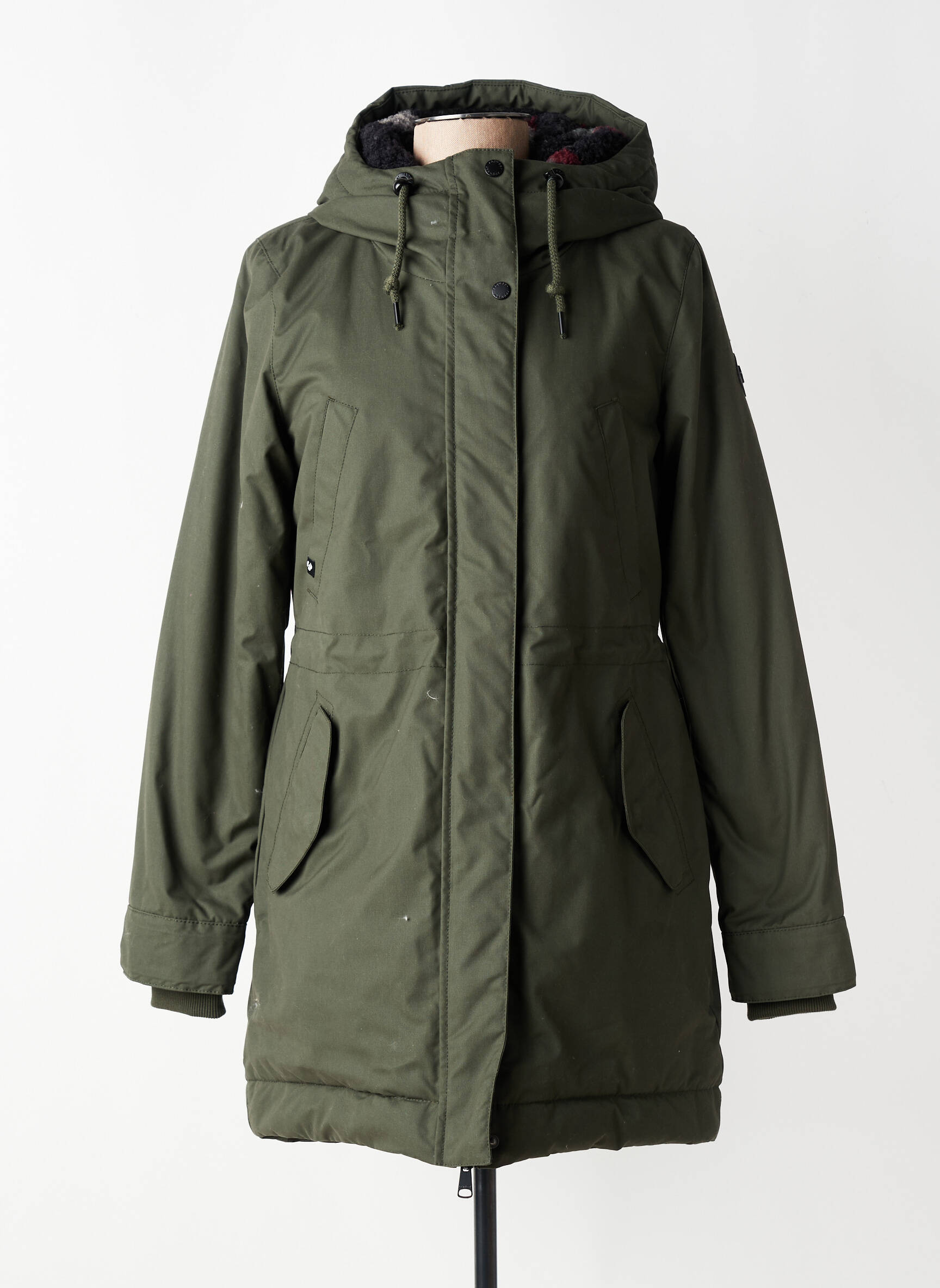 Parka mâneci lungi cu glugă verde RAGWEAR femeie