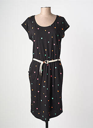 Rochie midi mâneci scurte mâneci scurte negru RAGWEAR femeie