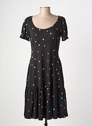 Rochie midi mâneci scurte mâneci scurte negru RAGWEAR femeie