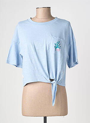 Tricou elasticitate mâneci scurte albastru RAGWEAR femeie