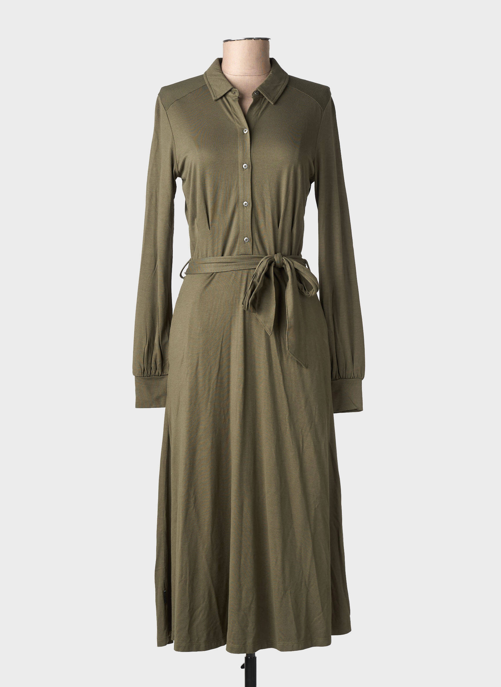 Rochie midi mâneci lungi mâneci lungi verde RAGWEAR femeie