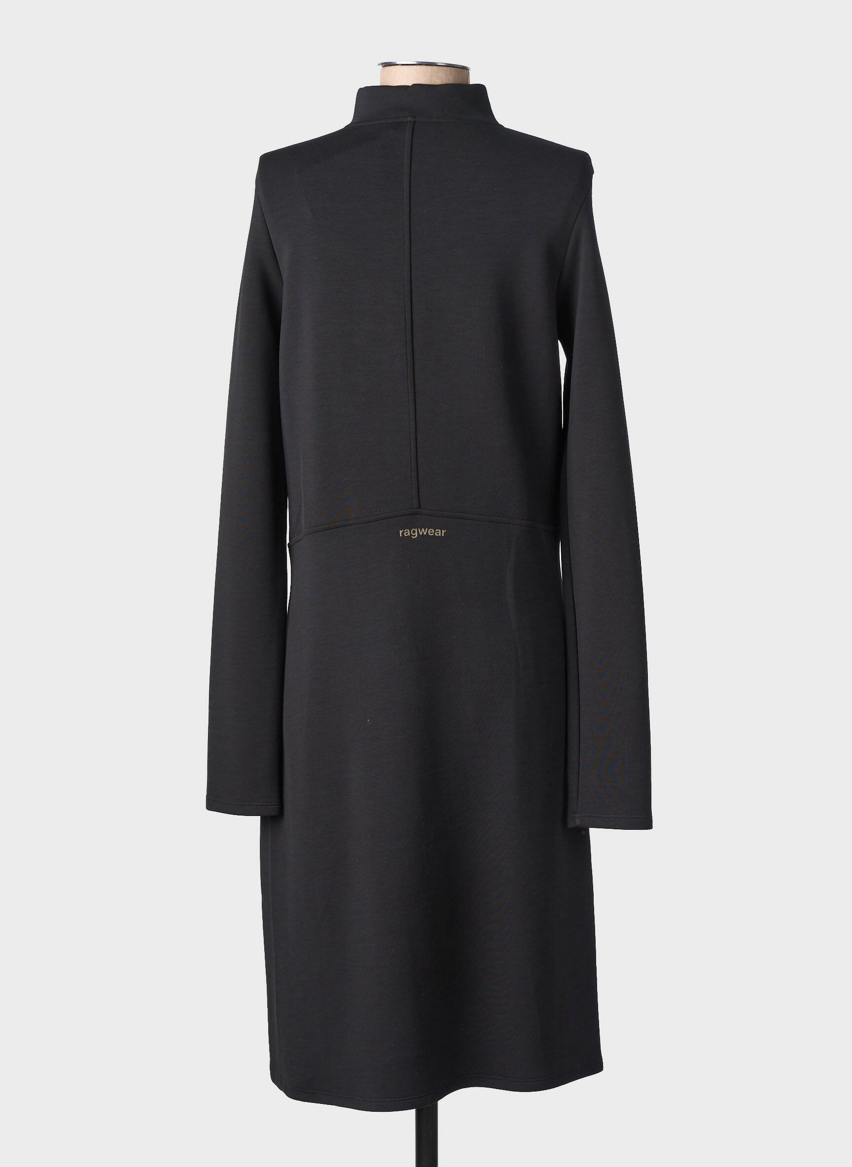 Rochie midi mâneci lungi mâneci lungi negru RAGWEAR femeie