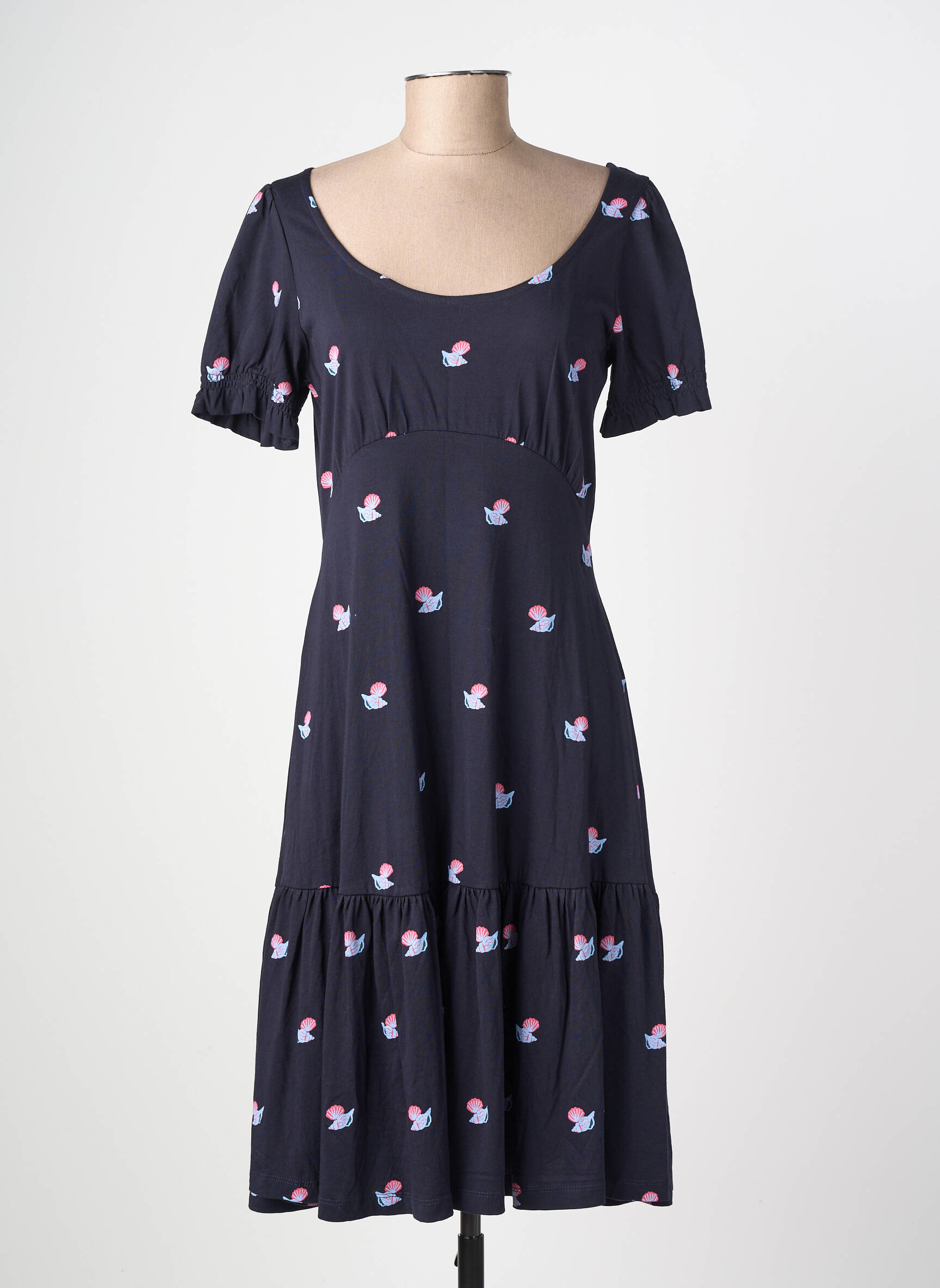 Rochie midi mâneci scurte mâneci scurte albastru RAGWEAR femeie