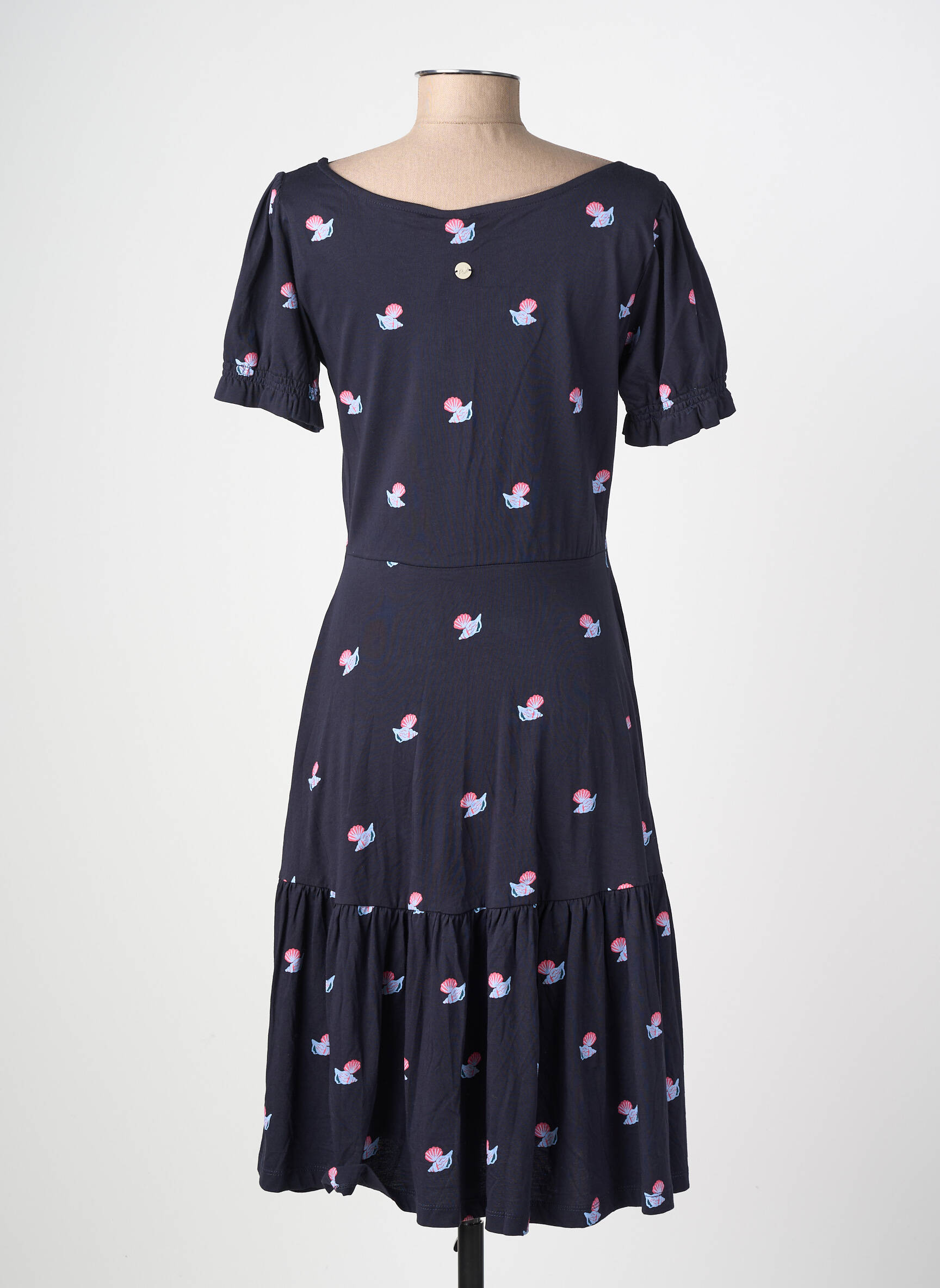 Rochie midi mâneci scurte mâneci scurte albastru RAGWEAR femeie