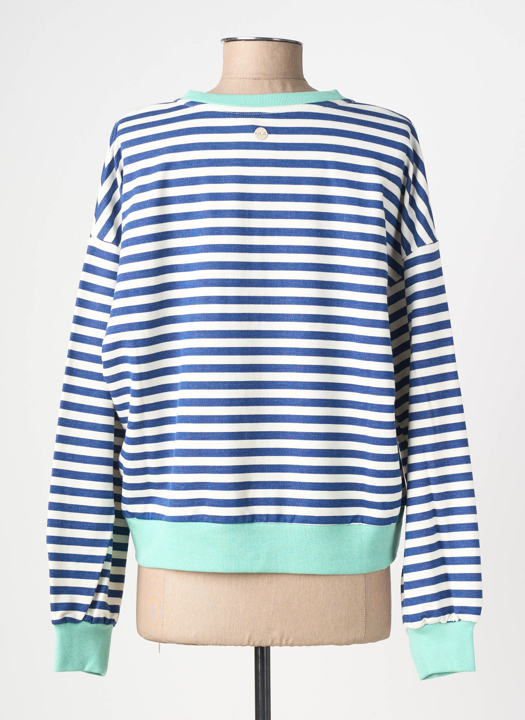 Hanorac broderie mâneci lungi albastru RAGWEAR femeie