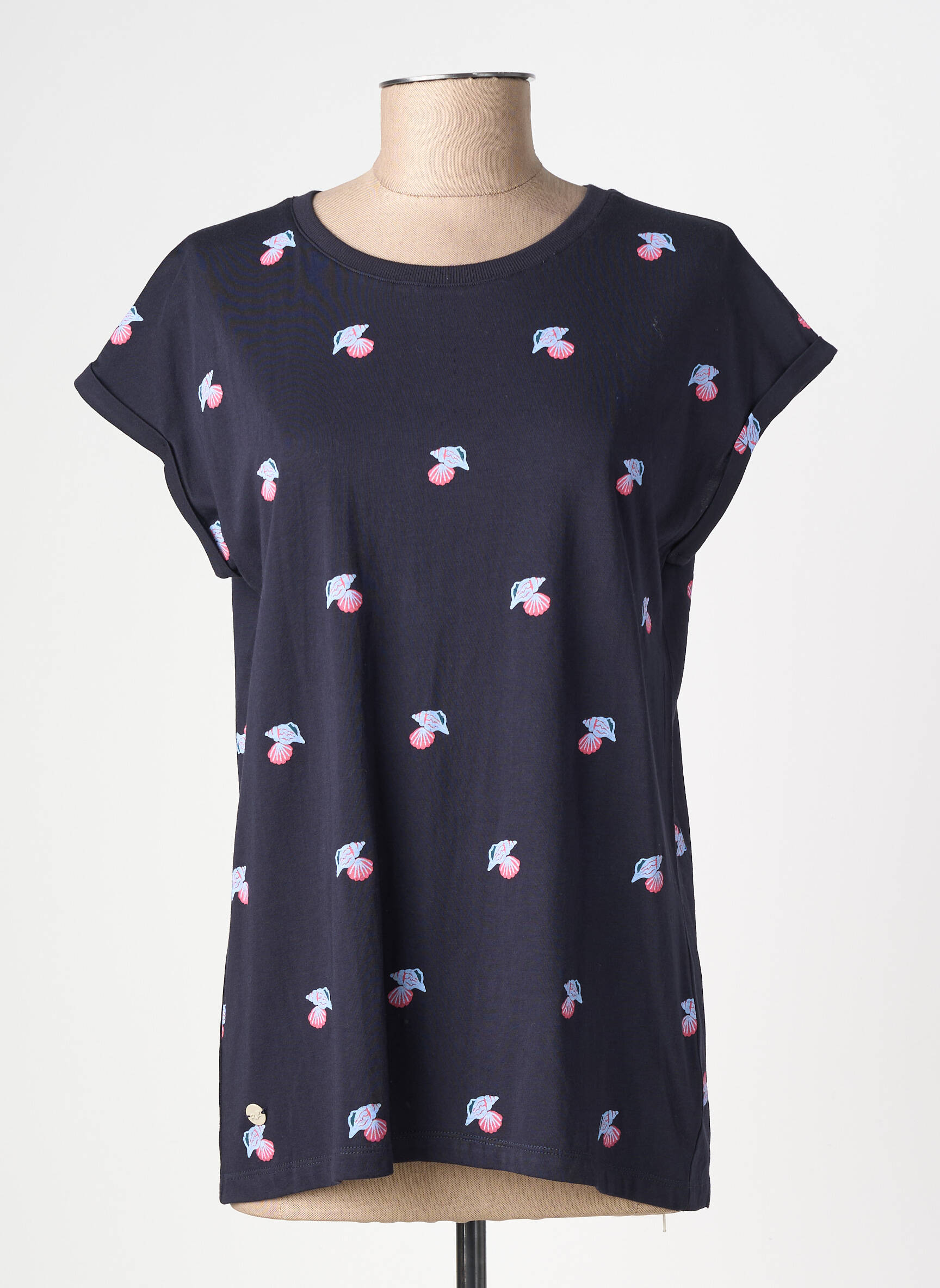 Tricou elasticitate mâneci scurte albastru RAGWEAR femeie