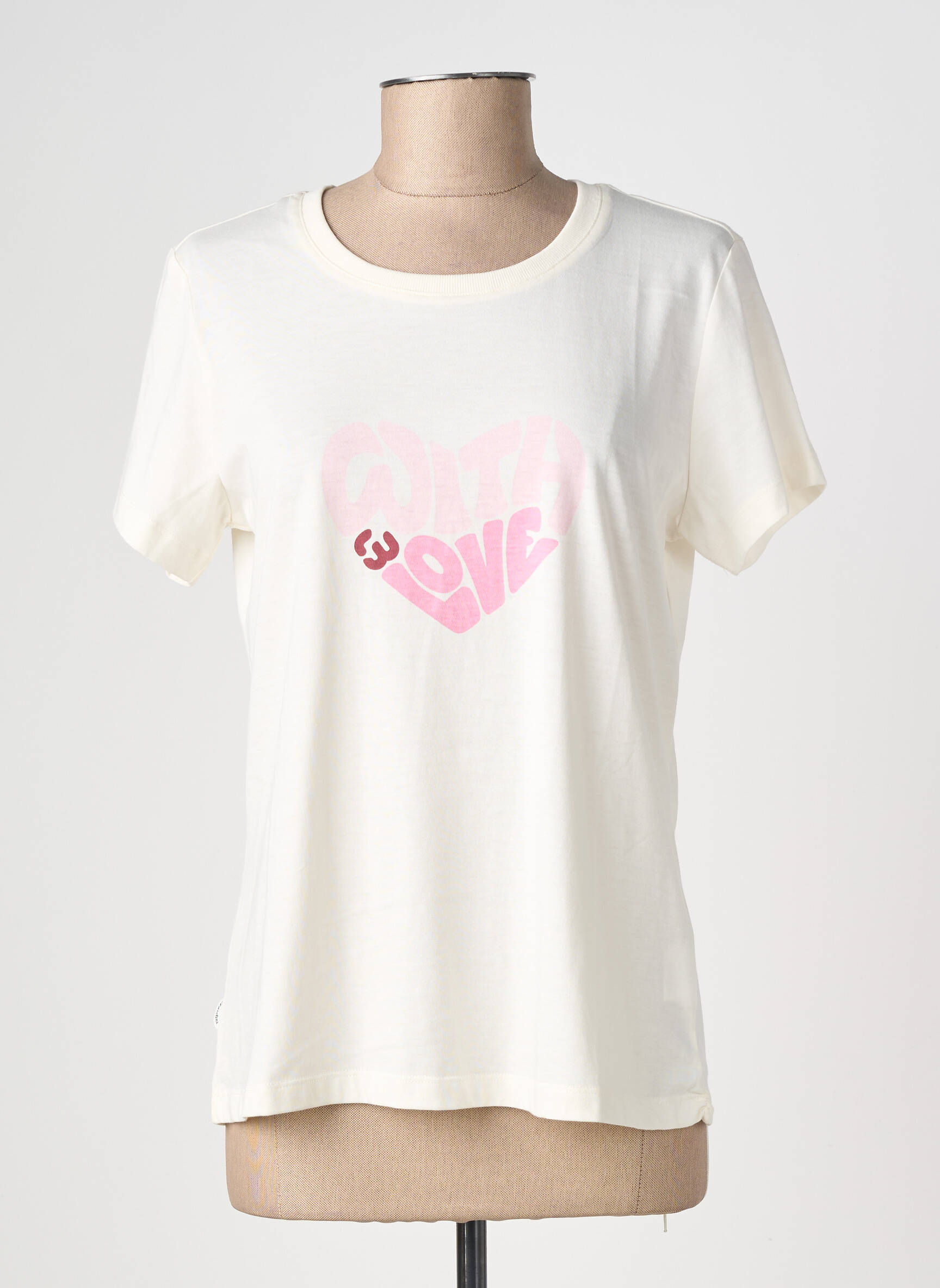 Tricou elasticitate mâneci scurte bej RAGWEAR femeie
