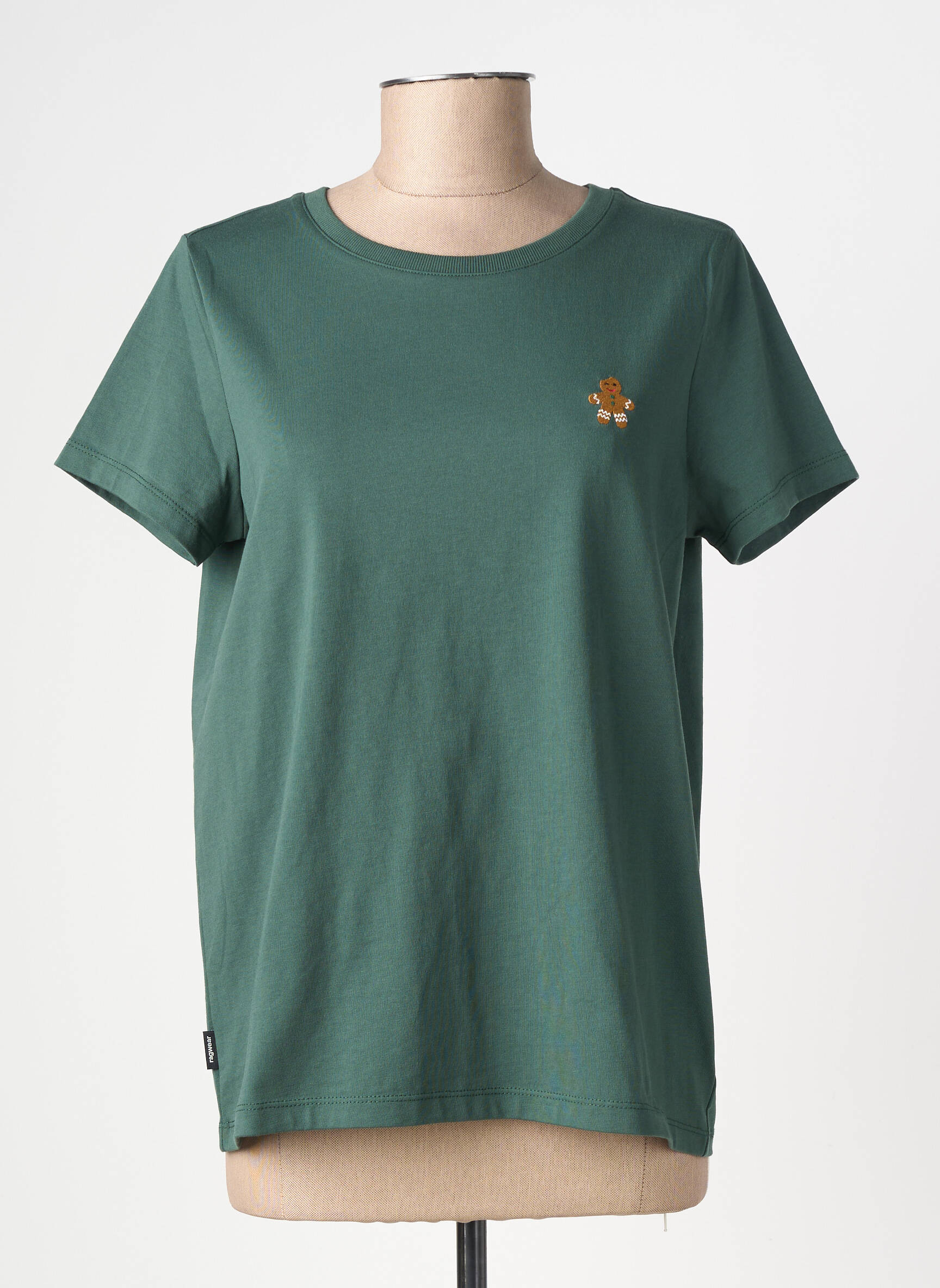 Tricou elasticitate mâneci scurte verde RAGWEAR femeie