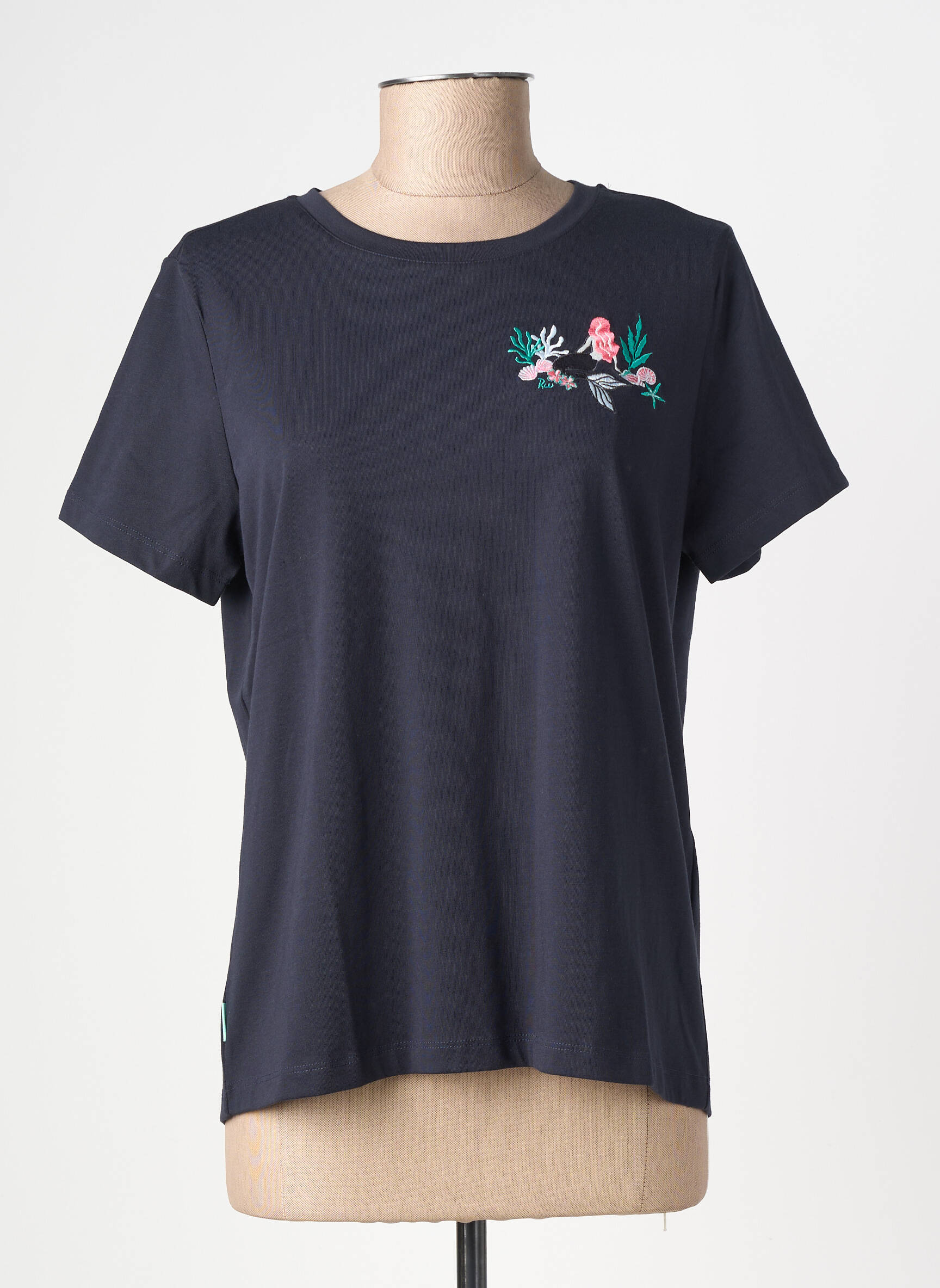 Tricou elasticitate mâneci scurte albastru RAGWEAR femeie