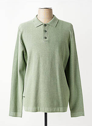 Pulover guler polo mâneci lungi verde RAGWEAR bărbat