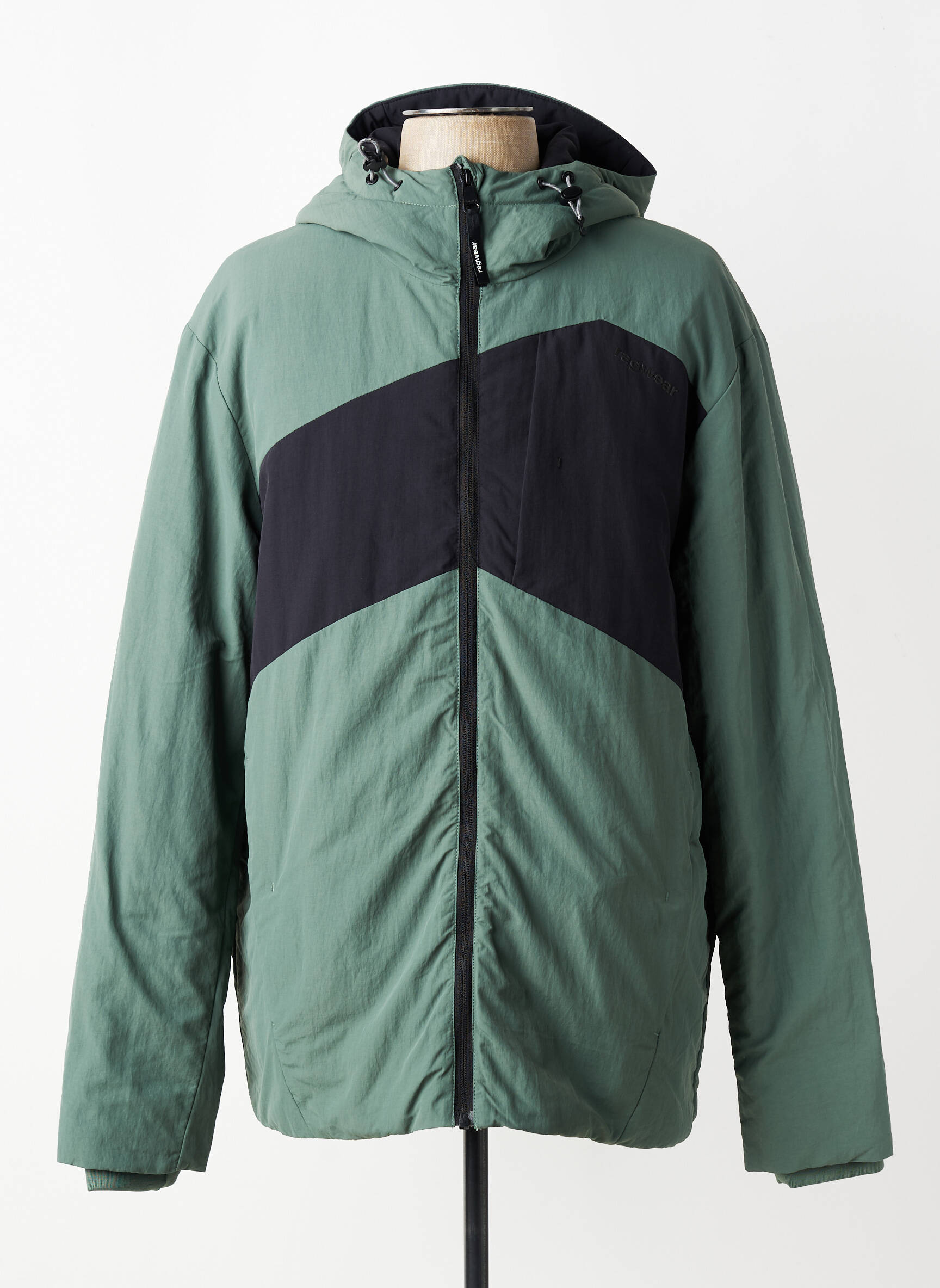 Geacă matlasată buzunare cu glugă verde RAGWEAR bărbat