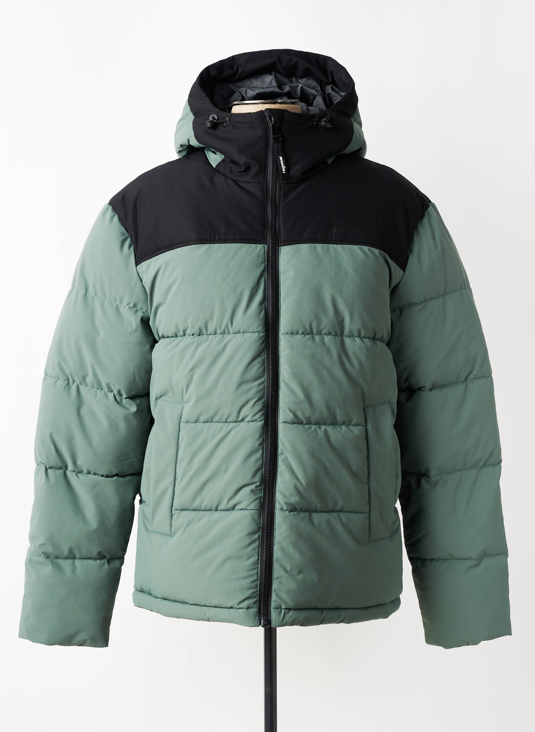 Geacă matlasată buzunare cu glugă verde RAGWEAR bărbat