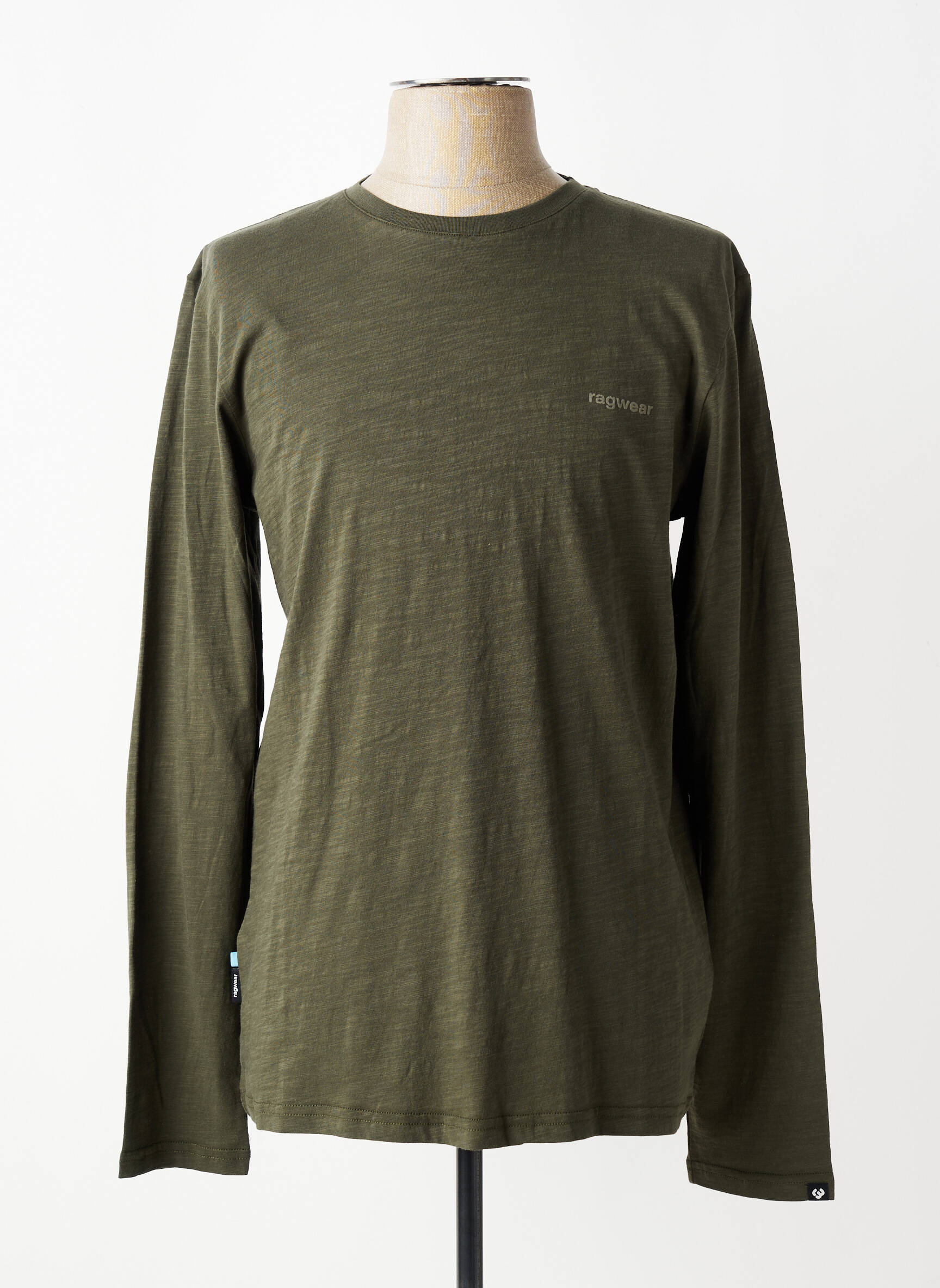 Tricou croială cambrată mâneci lungi verde RAGWEAR bărbat